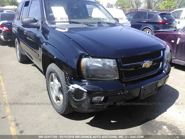 1GNDT13S082201349 - 2008 CHEVROLET TRAILBLAZER LS/LT BLACK photo 6