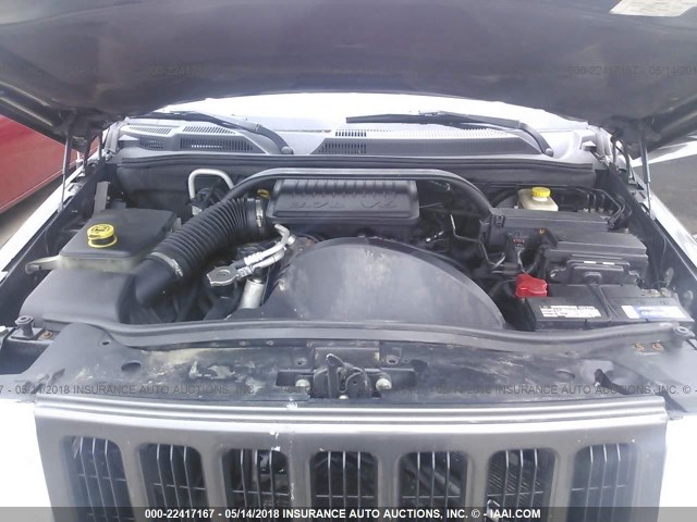 1J8HG48K36C151832 - 2006 JEEP COMMANDER ნაცრისფერი ფოტო 10