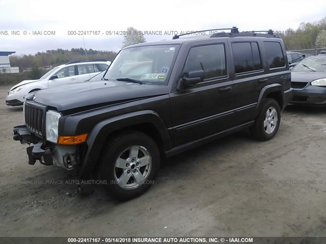 1J8HG48K36C151832 - 2006 JEEP COMMANDER ნაცრისფერი ფოტო 2