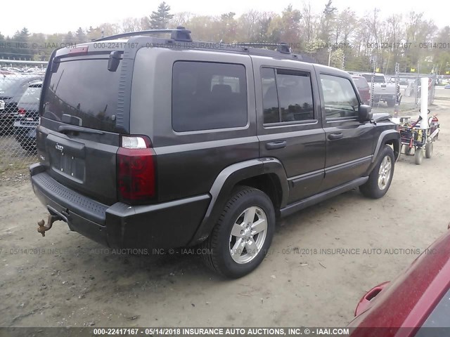 1J8HG48K36C151832 - 2006 JEEP COMMANDER ნაცრისფერი ფოტო 4