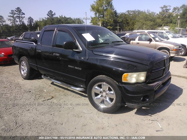 1D7HA18Z52J260888 - 2002 DODGE RAM 1500 BLACK photo 1