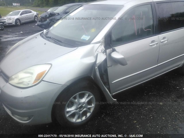 5TDBA22C45S034908 - 2005 TOYOTA SIENNA XLE/XLE LIMITED SILVER photo 6