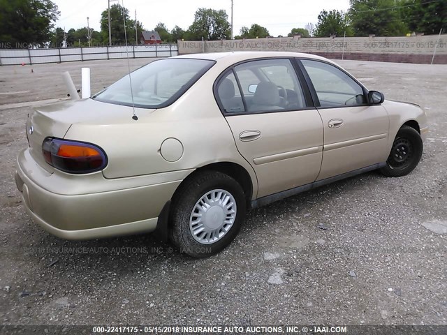 1G1ND52J516256154 - 2001 CHEVROLET MALIBU GOLD photo 4