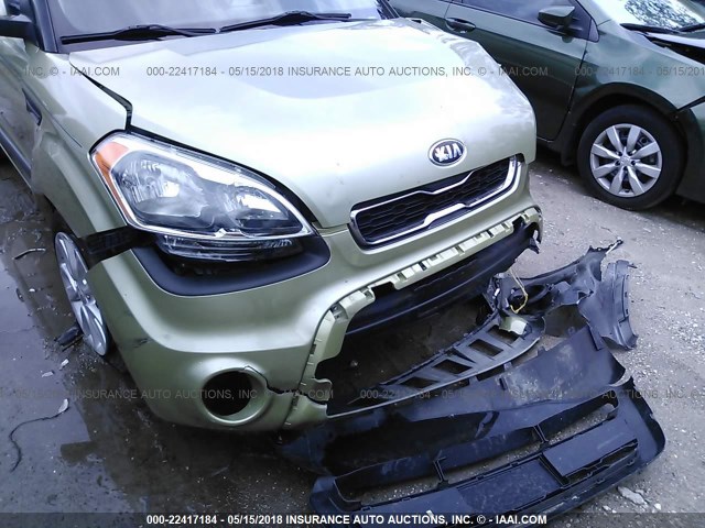 KNDJT2A69D7552622 - 2013 KIA SOUL +/!/SPORT GREEN photo 6