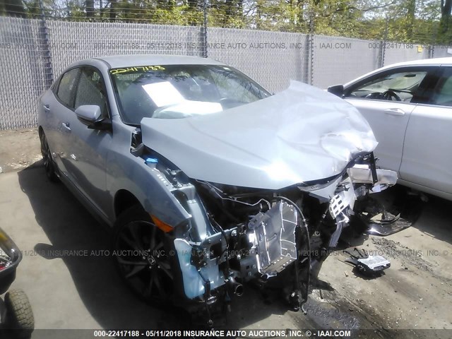 SHHFK7H49JU201448 - 2018 HONDA CIVIC SPORT GRAY photo 1