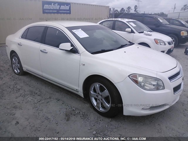 1G1ZK57B48F295434 - 2008 CHEVROLET MALIBU LTZ WHITE photo 1