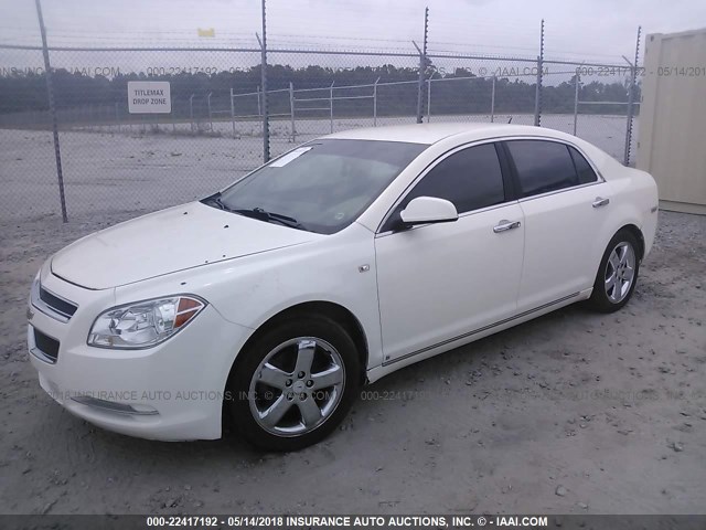 1G1ZK57B48F295434 - 2008 CHEVROLET MALIBU LTZ WHITE photo 2