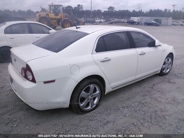 1G1ZK57B48F295434 - 2008 CHEVROLET MALIBU LTZ WHITE photo 4