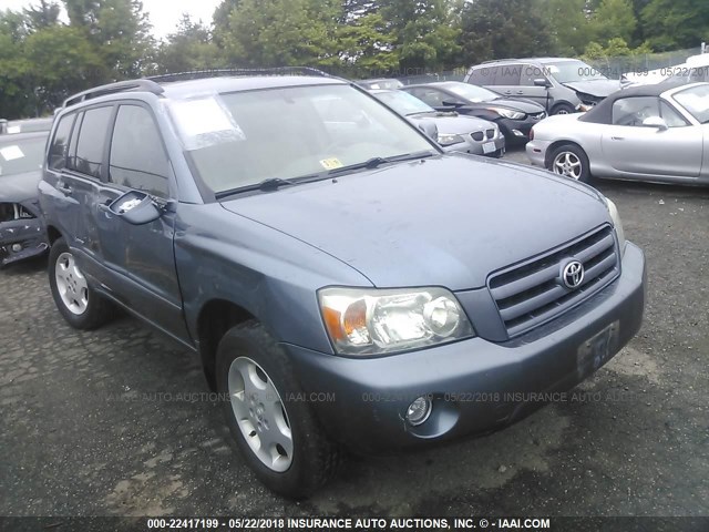 JTEEP21A970219727 - 2007 TOYOTA HIGHLANDER SPORT/LIMITED BLUE photo 1