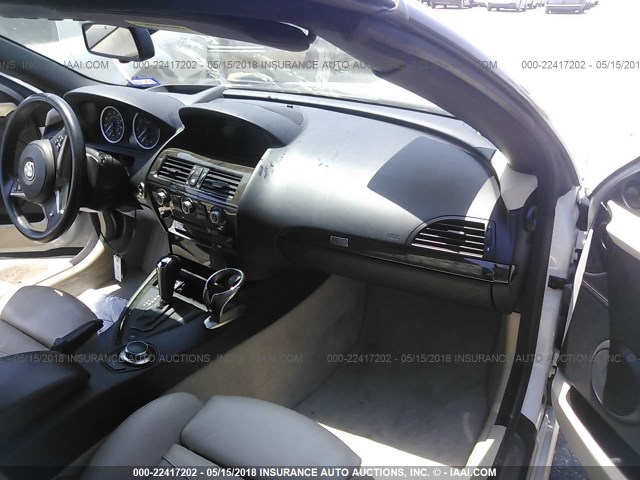 WBAEK13547CN84132 - 2007 BMW 650 I WHITE photo 5