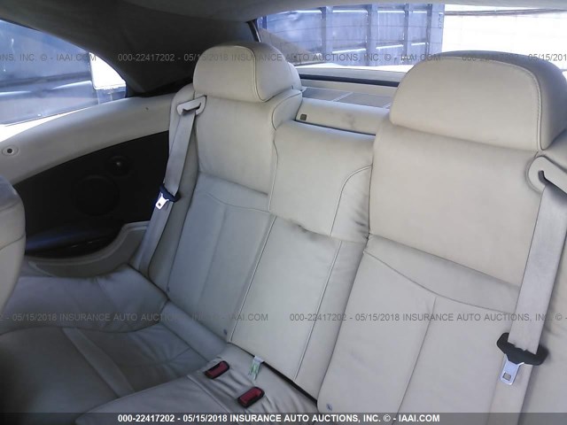 WBAEK13547CN84132 - 2007 BMW 650 I WHITE photo 8