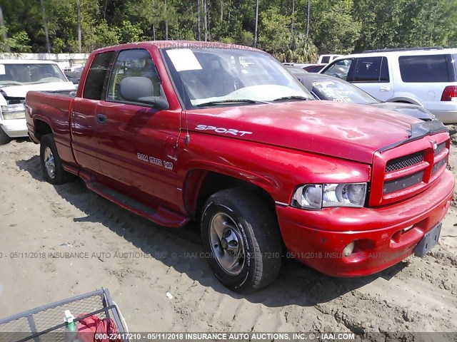 3B7HC13Y7XG204432 - 1999 DODGE RAM 1500 RED photo 1