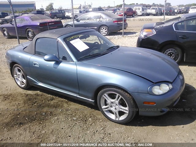 JM1NB353750411438 - 2005 MAZDA MX-5 MIATA LS BLUE photo 1