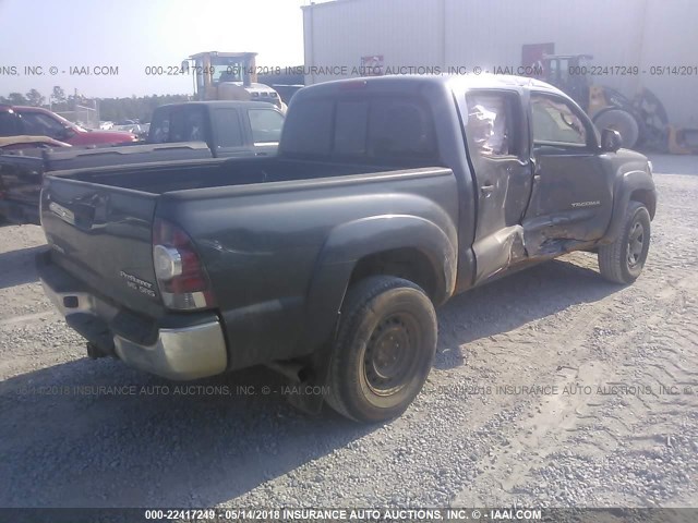5TFJU4GN3DX047585 - 2013 TOYOTA TACOMA DOUBLE CAB PRERUNNER GRAY photo 4
