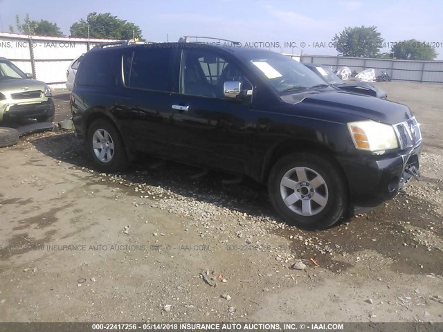 5N1AA08BX4N742529 - 2004 NISSAN ARMADA SE/LE BLACK photo 1