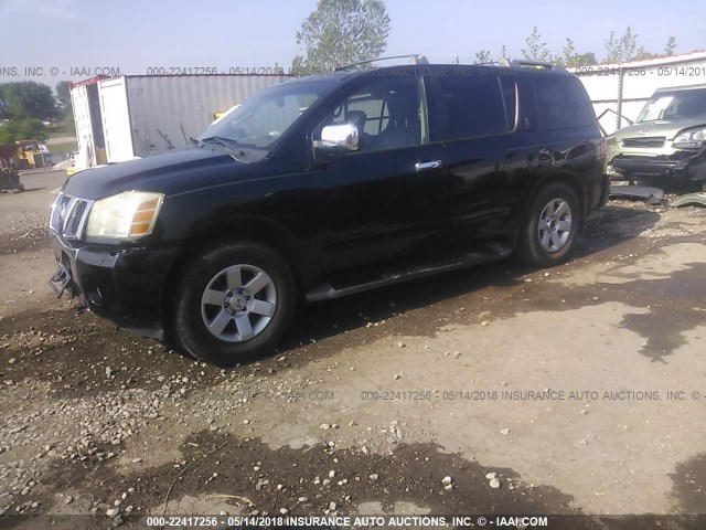 5N1AA08BX4N742529 - 2004 NISSAN ARMADA SE/LE BLACK photo 2