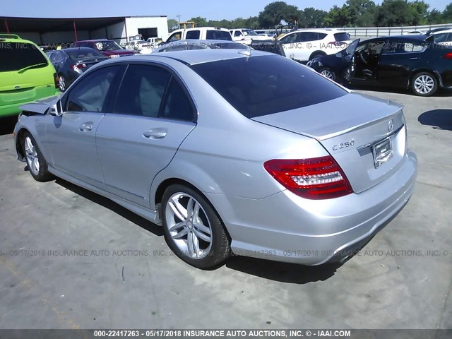 WDDGF4HB5DR298269 - 2013 MERCEDES-BENZ C 250 SILVER photo 3