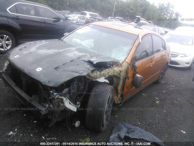 1N4BA41E84C812664 - 2004 NISSAN MAXIMA SE/SL ORANGE photo 2