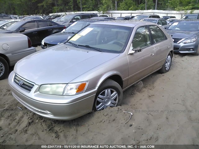 4T1BG28K31U783326 - 2001 TOYOTA CAMRY CE/LE/XLE 金色 照片 2