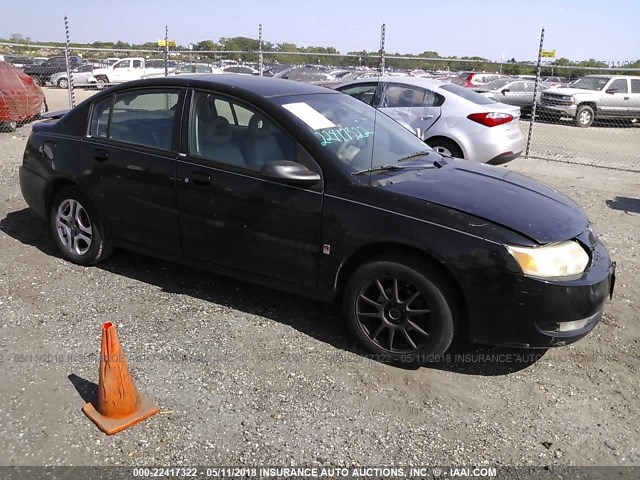 1G8AL52F23Z185673 - 2003 SATURN ION LEVEL 3 BLACK photo 1