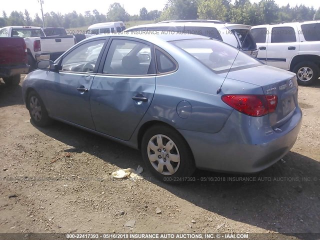 KMHDU46D57U042394 - 2007 HYUNDAI ELANTRA GLS/SE/LIMITED SILVER photo 3