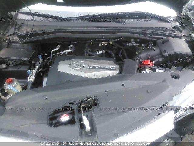 2HNYD28419H522519 - 2009 ACURA MDX TECHNOLOGY BLACK photo 10