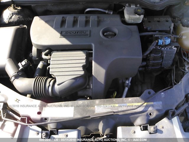 1G8AJ55F47Z115759 - 2007 SATURN ION LEVEL 2 GRAY photo 10