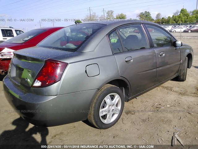 1G8AJ55F47Z115759 - 2007 SATURN ION LEVEL 2 GRAY photo 4