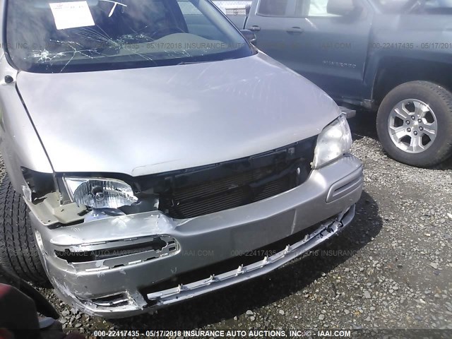 1GNDV33E65D118640 - 2005 CHEVROLET VENTURE LT GRAY photo 6