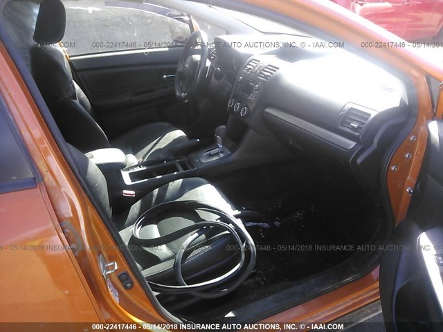 JF2GPAGC0D2888289 - 2013 SUBARU XV CROSSTREK 2.0 LIMITED ORANGE photo 5