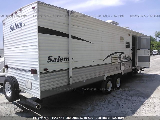 4X4TSMF216J015546 - 2006 FOREST RIVER SALEM  WHITE photo 4