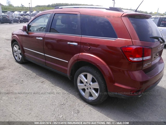 3C4PDDDG9CT235196 - 2012 DODGE JOURNEY CREW ORANGE photo 3