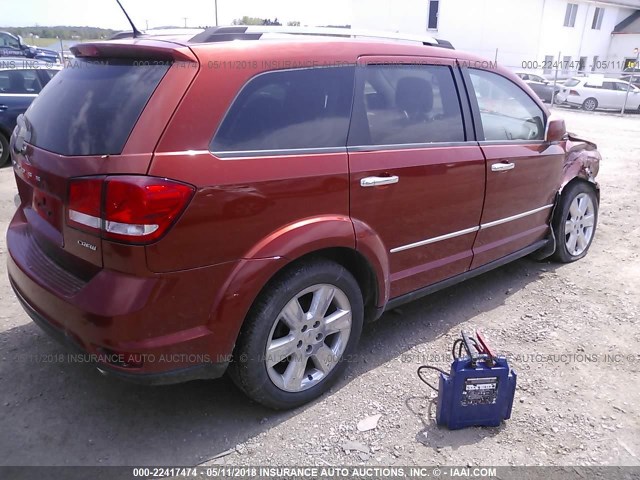 3C4PDDDG9CT235196 - 2012 DODGE JOURNEY CREW ORANGE photo 4