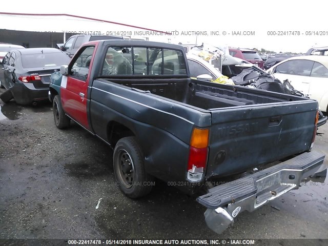 1N6SD11S3PC430727 - 1993 NISSAN TRUCK SHORT WHEELBASE GRAY photo 3