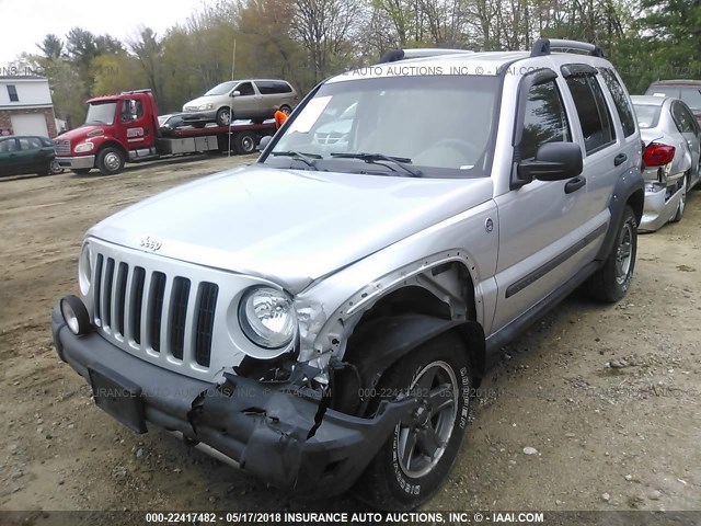 1J4GL38K75W512687 - 2005 JEEP LIBERTY RENEGADE SILVER photo 2