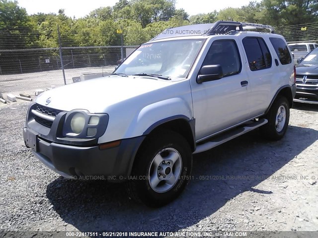 5N1ED28Y72C519768 - 2002 NISSAN XTERRA XE/SE SILVER photo 2