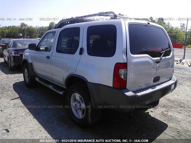 5N1ED28Y72C519768 - 2002 NISSAN XTERRA XE/SE SILVER photo 3