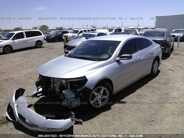 1G1ZB5ST5GF305676 - 2016 CHEVROLET MALIBU LS 银色 照片 2
