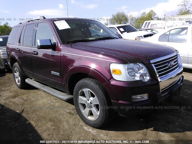 1FMEU65826UB36445 - 2006 FORD EXPLORER LIMITED Tünd qırmızı foto 1