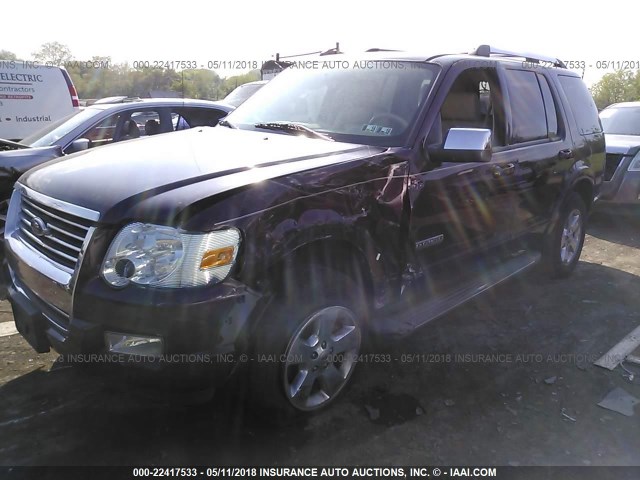 1FMEU65826UB36445 - 2006 FORD EXPLORER LIMITED Tünd qırmızı foto 2