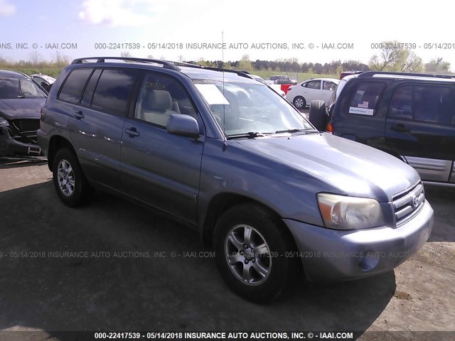 JTEEP21A660158660 - 2006 TOYOTA HIGHLANDER LIMITED BLUE photo 1