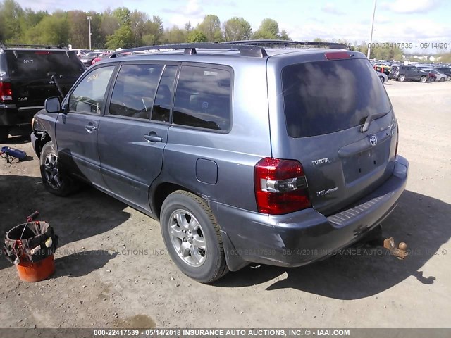 JTEEP21A660158660 - 2006 TOYOTA HIGHLANDER LIMITED BLUE photo 3