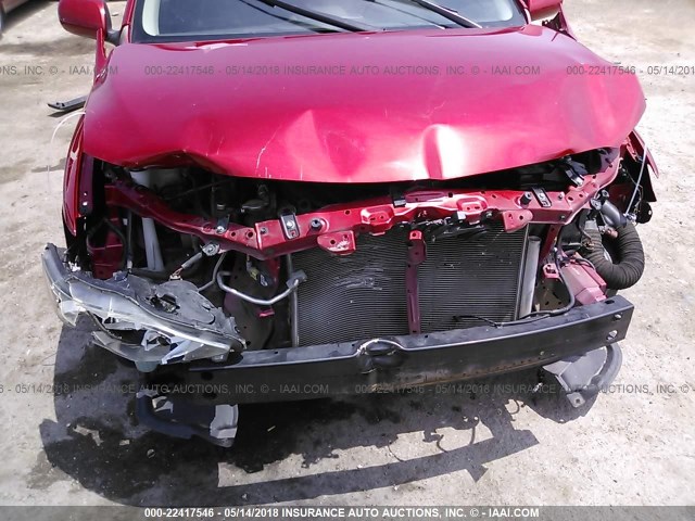 5YFBU4EE8DP165153 - 2013 TOYOTA COROLLA S/LE RED photo 6