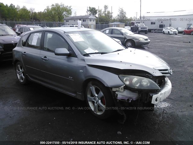 JM1BK143551271294 - 2005 MAZDA 3 HATCHBACK GRAY photo 1