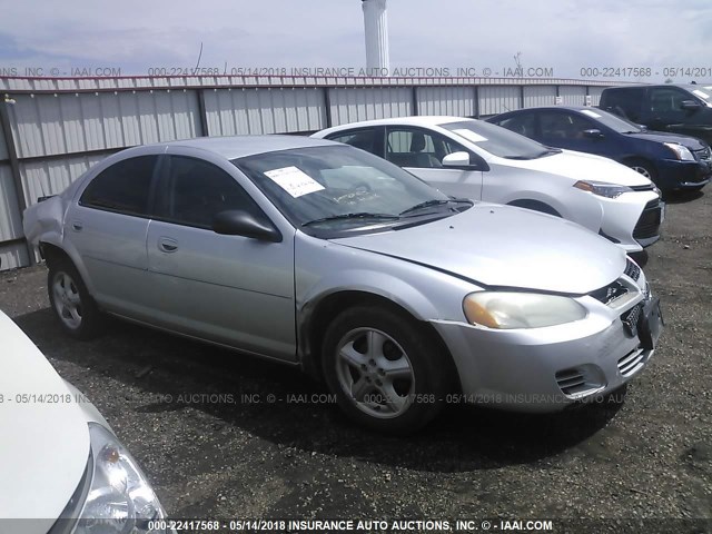 1B3EL46X66N267021 - 2006 DODGE STRATUS SXT SILVER photo 1