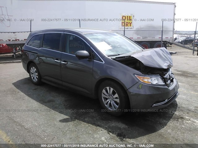 5FNRL5H31GB050282 - 2016 HONDA ODYSSEY SE GRAY photo 1