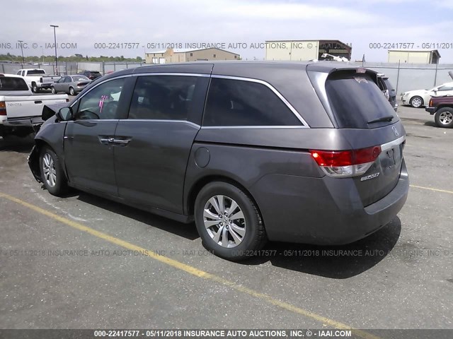 5FNRL5H31GB050282 - 2016 HONDA ODYSSEY SE GRAY photo 3