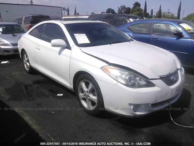 4T1CA38P94U022845 - 2004 TOYOTA CAMRY SOLARA SE/SLE WHITE photo 1