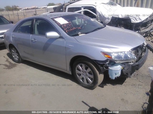 JTNBB46K073042305 - 2007 TOYOTA CAMRY NEW GENERAT HYBRID SILVER photo 1