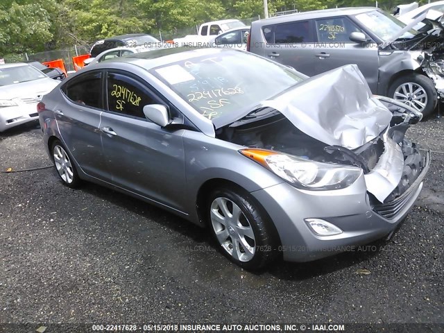 KMHDH4AE8BU125962 - 2011 HYUNDAI ELANTRA GLS/LIMITED GRAY photo 1